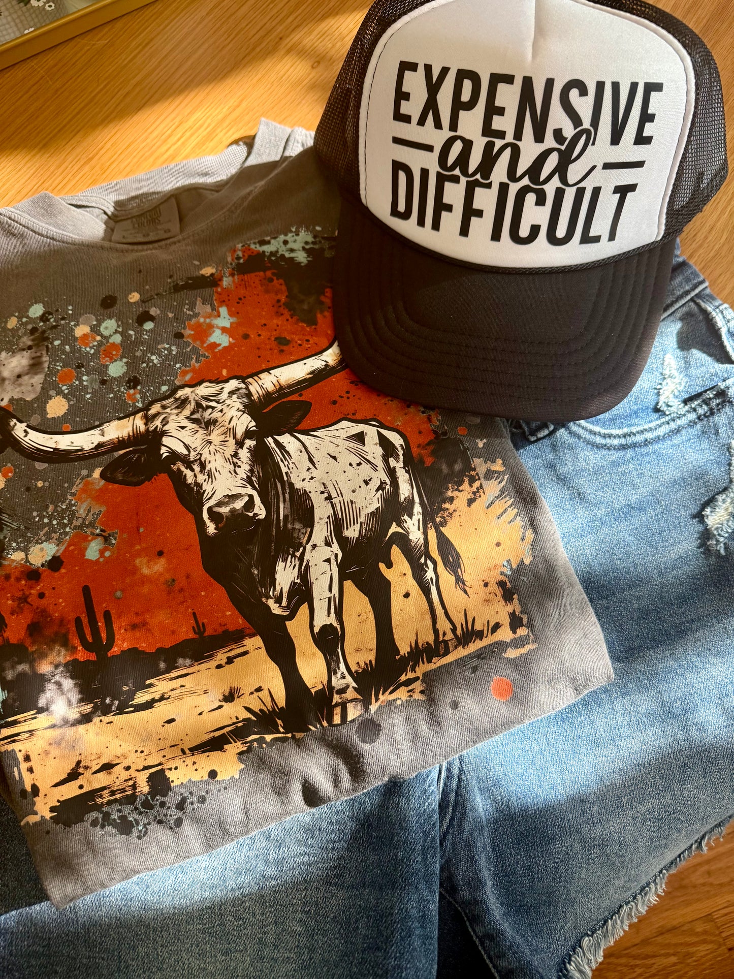 Graphic Tee & Trucker Hat Bundle